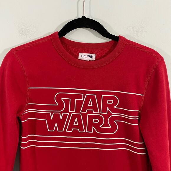 GAP X Star Wars Youth Red Fleece Lined Sweatshirt Size L (10) - Picture 2 of 7